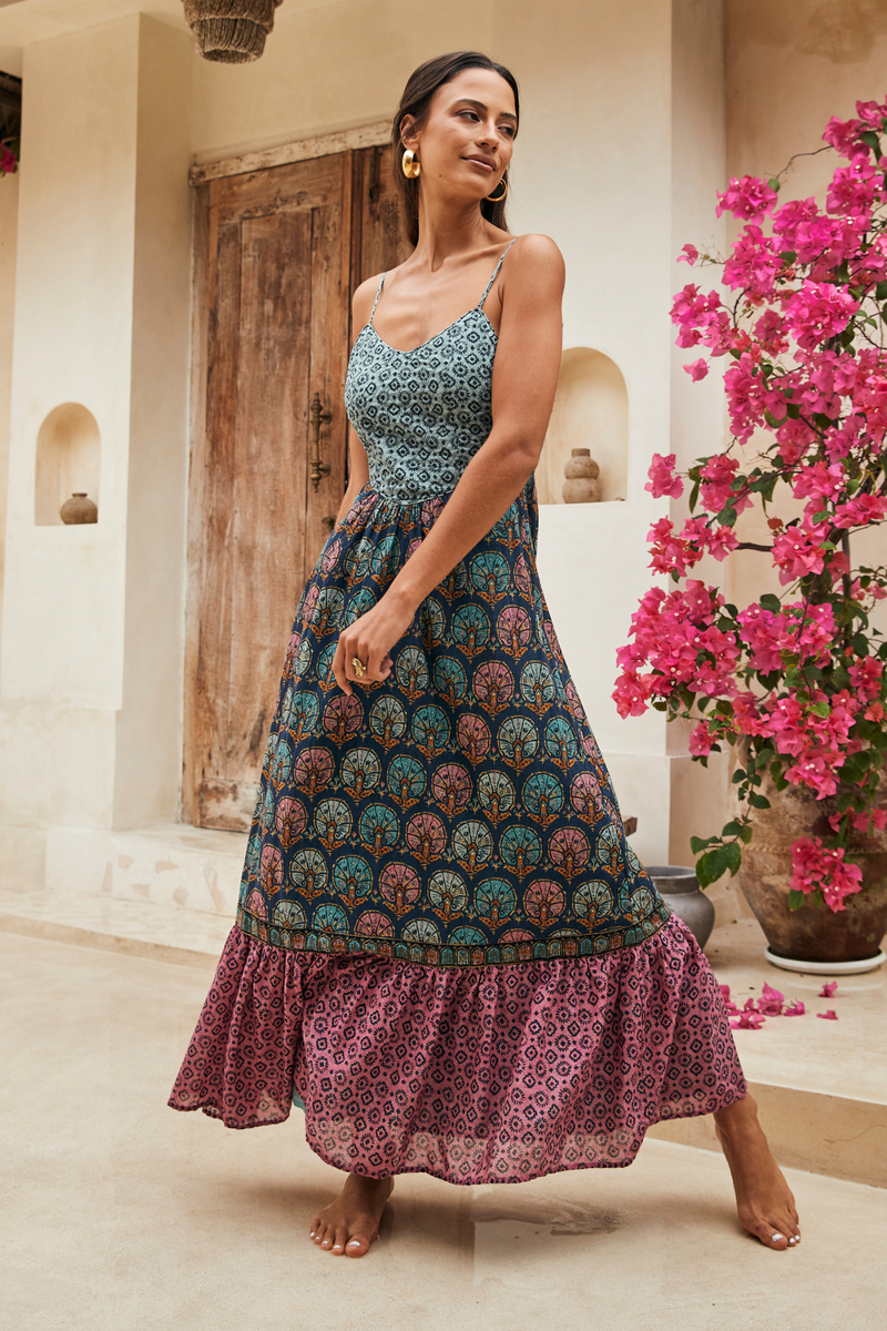 Ophelia Midi Dress - Persian Jewel