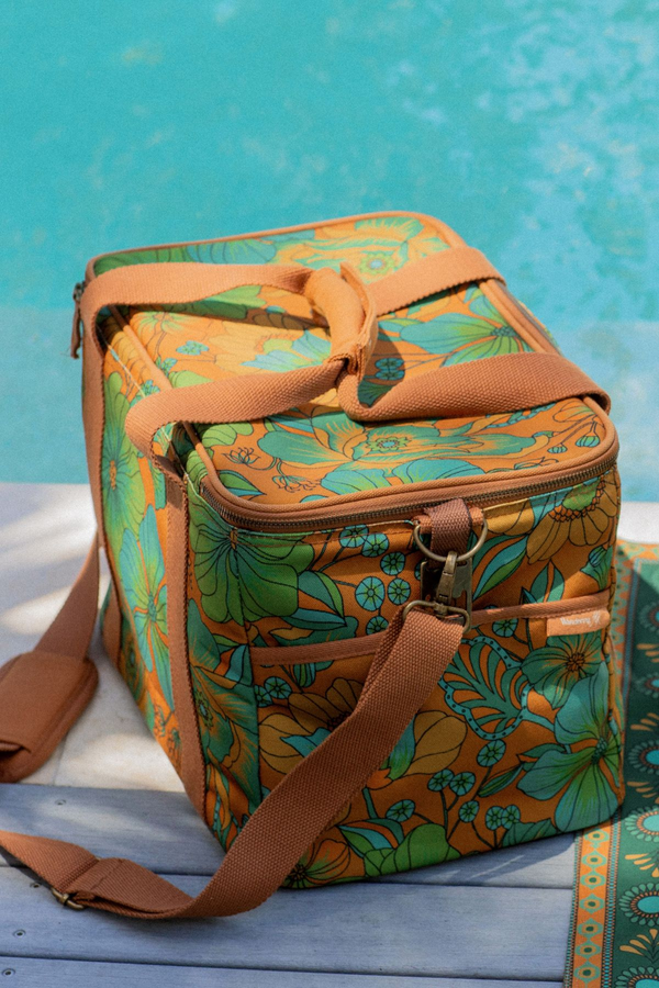 Wandering Folk x Nine Lives Bazaar - Land of the Sun Cooler Bag - Tan