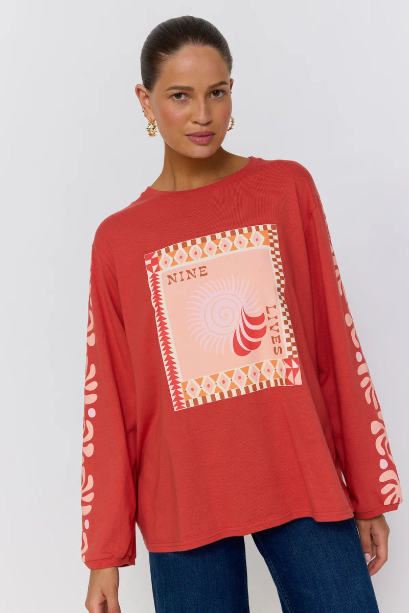Golden Hour Long Sleeve Tee - Sienna