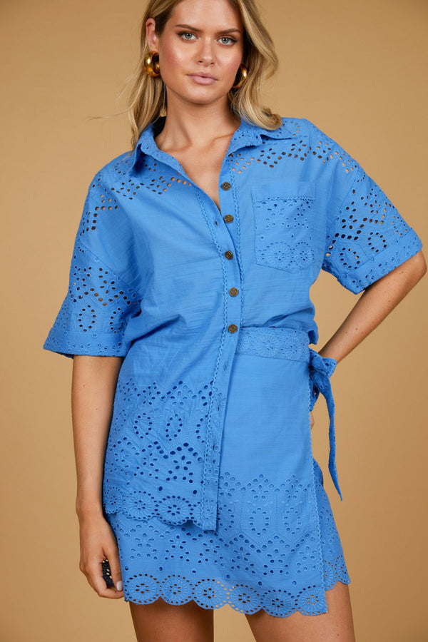 Tropic Shirt - Cobalt