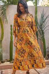 Montana Midi Dress - Desert Night