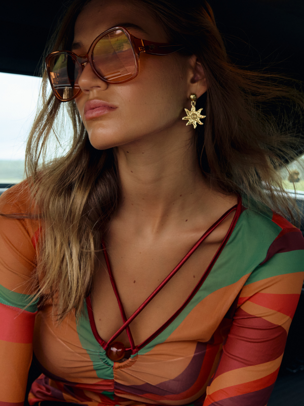 Claudia Top - Crimson sun