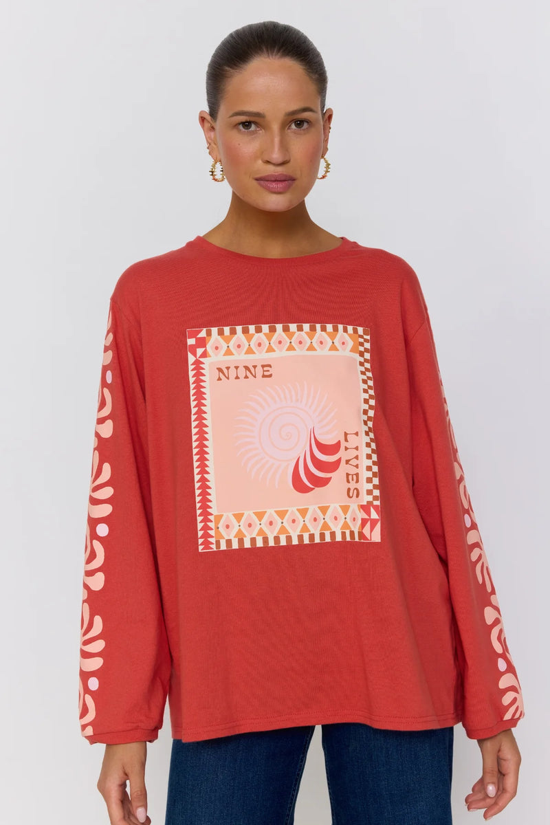 Golden Hour Long Sleeve Tee - Sienna