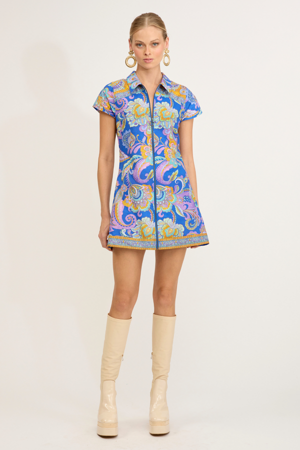 Cindy Mini Dress - Electric Indigo