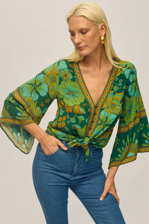 Sadie Blouse - Emerald