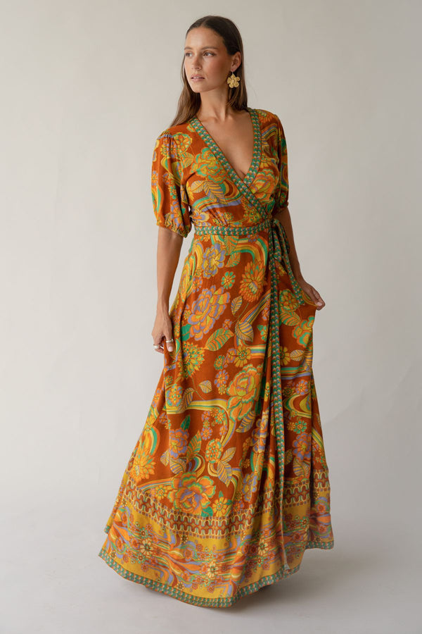 Dawn Wrap Dress - Harvest