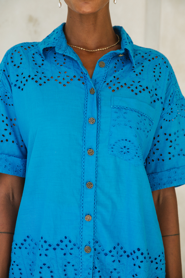 Tropic Shirt - Cobalt