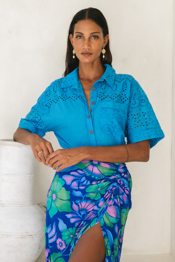 Tropic Shirt - Cobalt