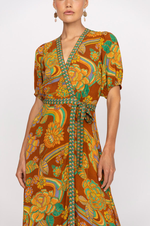 Dawn Wrap Dress - Harvest