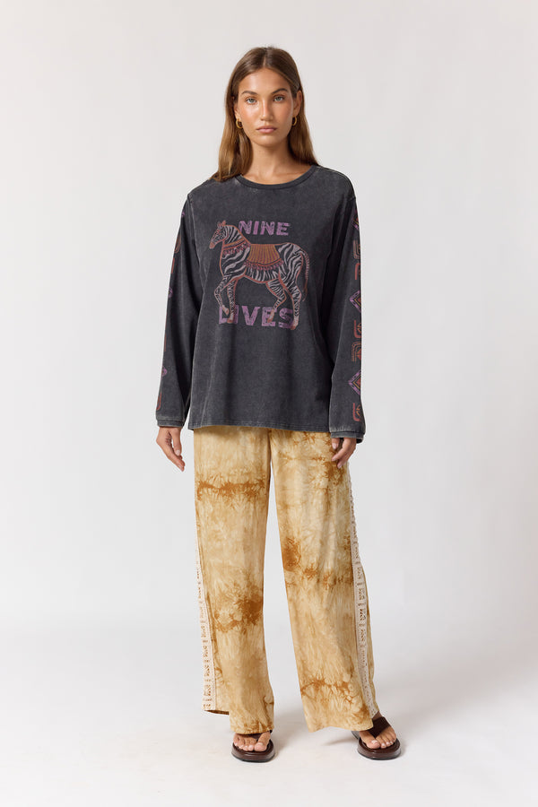 Mirage Long Sleeve Tee - Noir