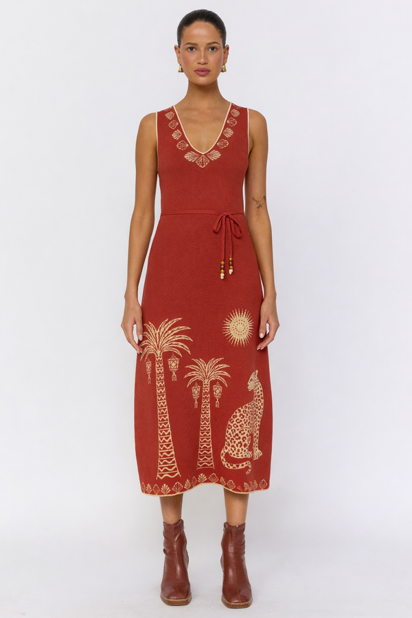 Soleil Dress - Rust