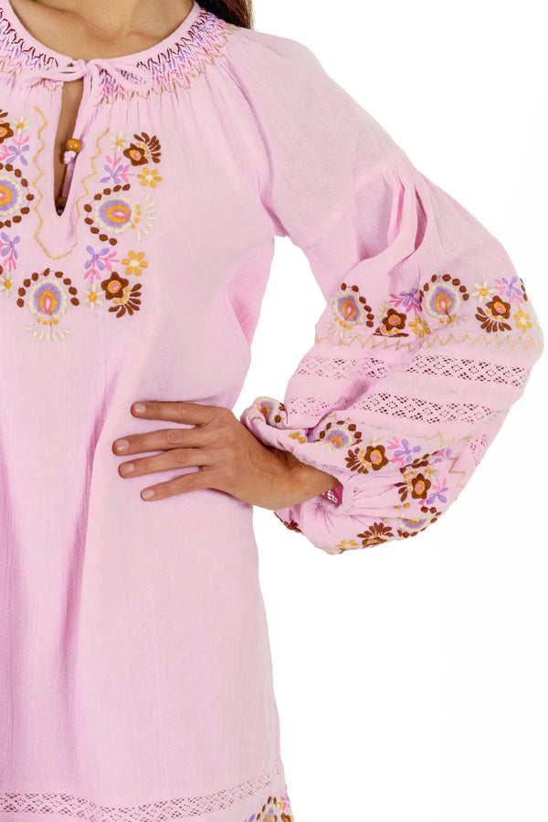 Iris Mini Dress - Petal