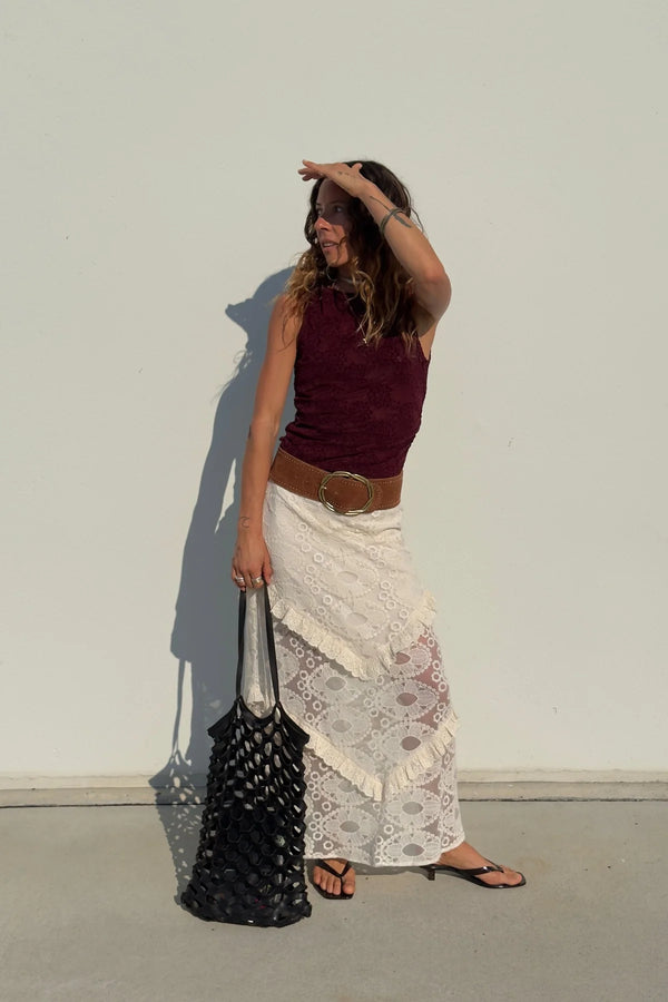 Tyler Maxi Skirt - Cloud
