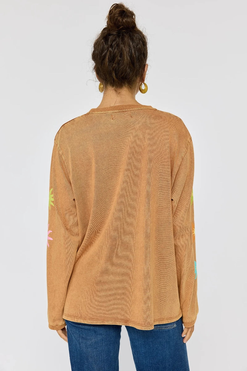 Eternal Sunshine Long Sleeve Tee - Caramel
