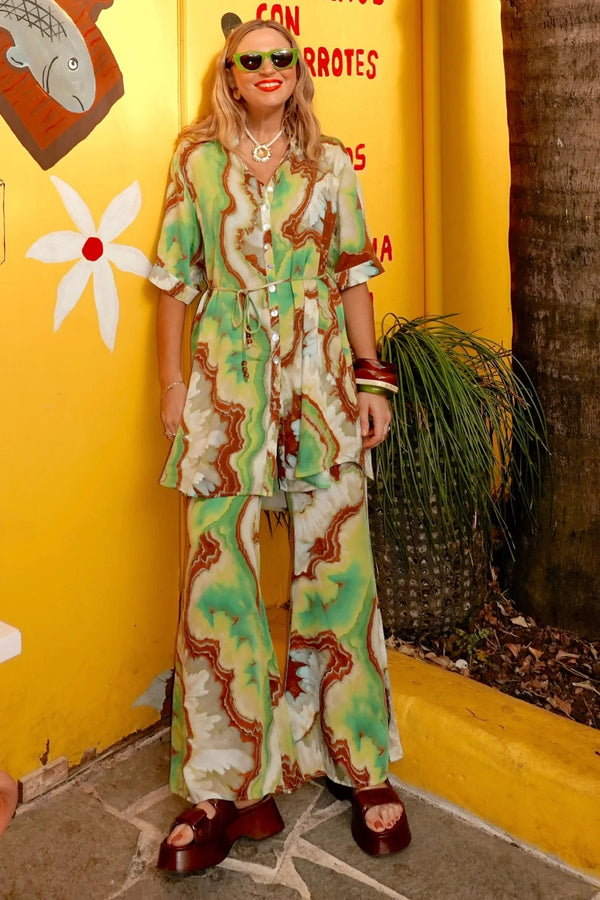 Lois Shirt Dress - Jade