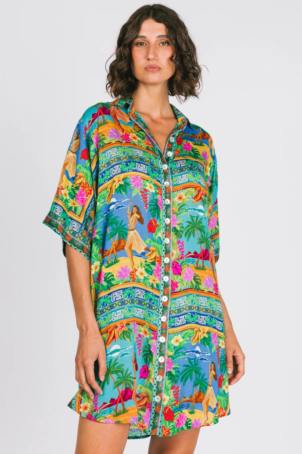 Lois Shirt Dress - Tiki