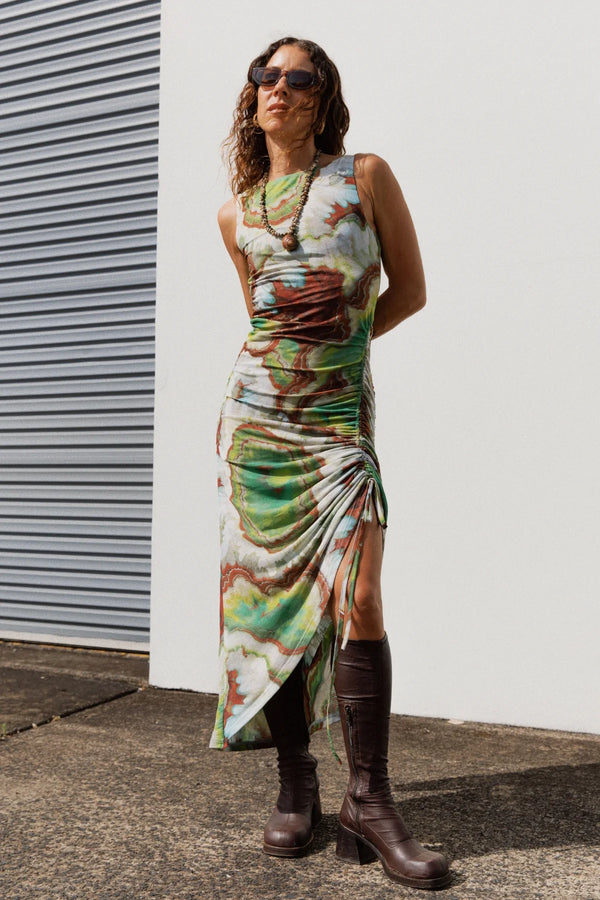 Tullah Midi Dress - Jade