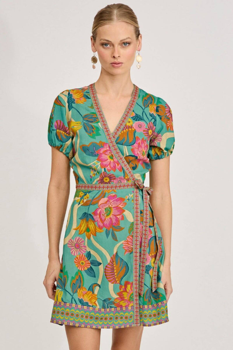 Cisco Wrap Dress - Summer Sky