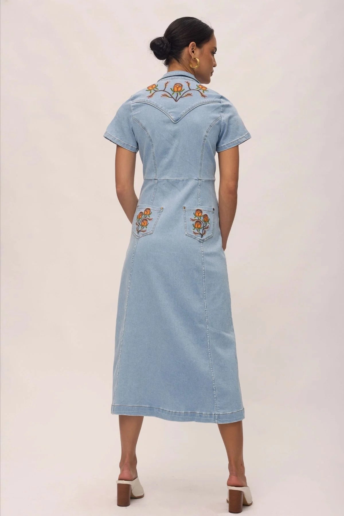 Bambi Midi Dress ‚ Denim | Vintage Western Meets Modern Cool