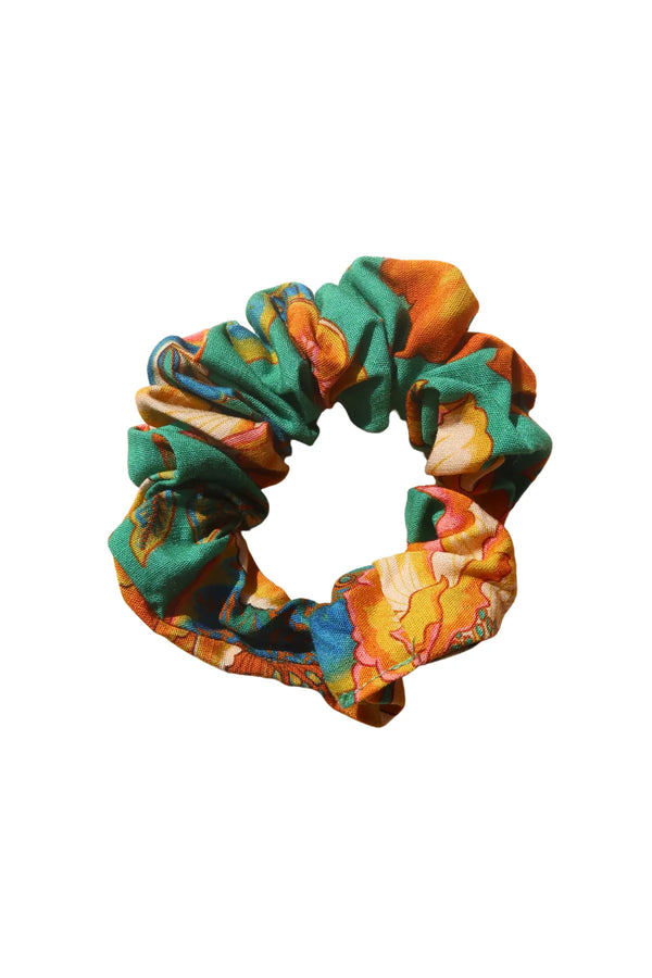 Colorful scrunchie on a white background
