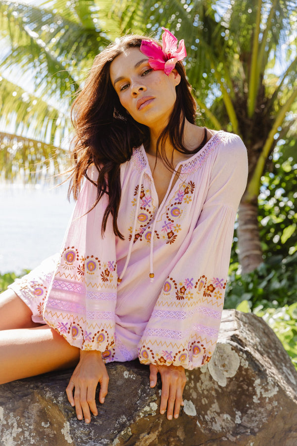 Iris Mini Dress - Petal