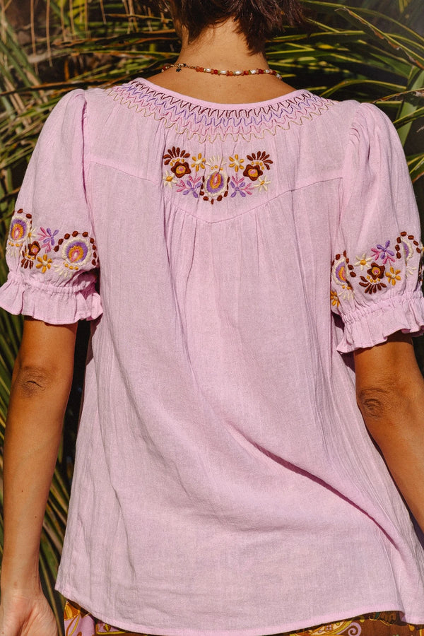 Bella Blouse - Petal