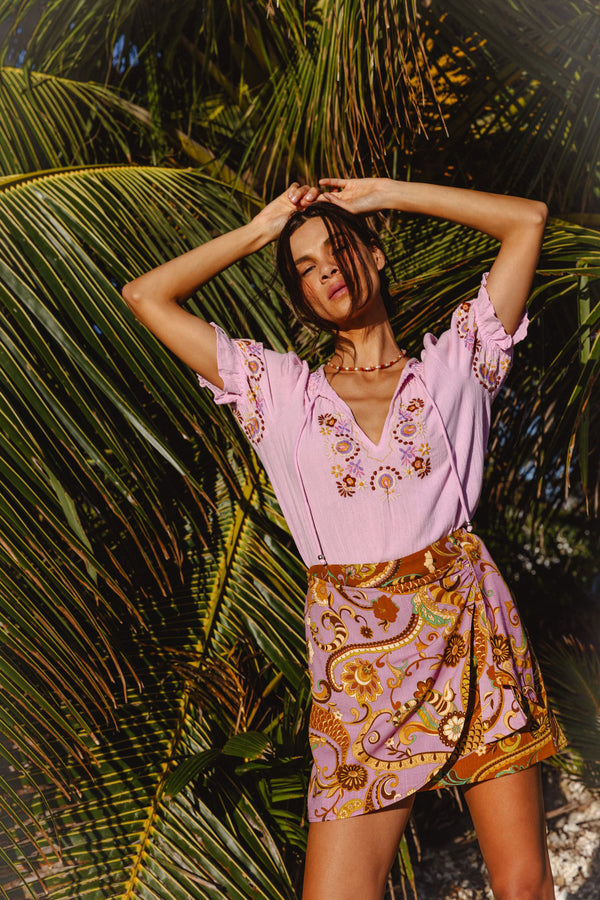 Bella Blouse - Petal