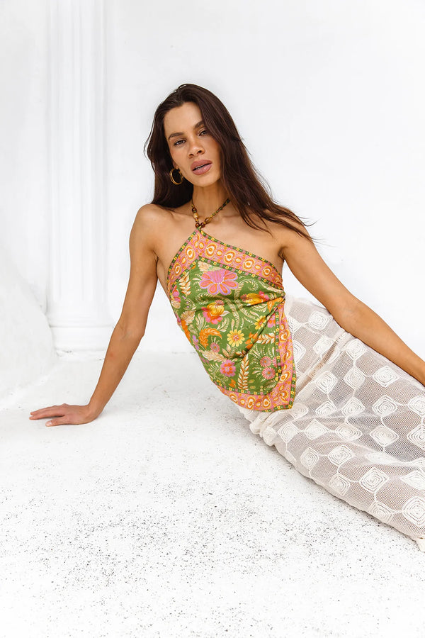 Rizz Scarf Top - Guava