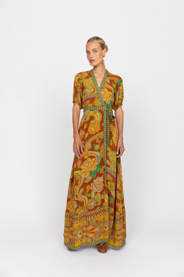 Dawn Wrap Dress - Harvest