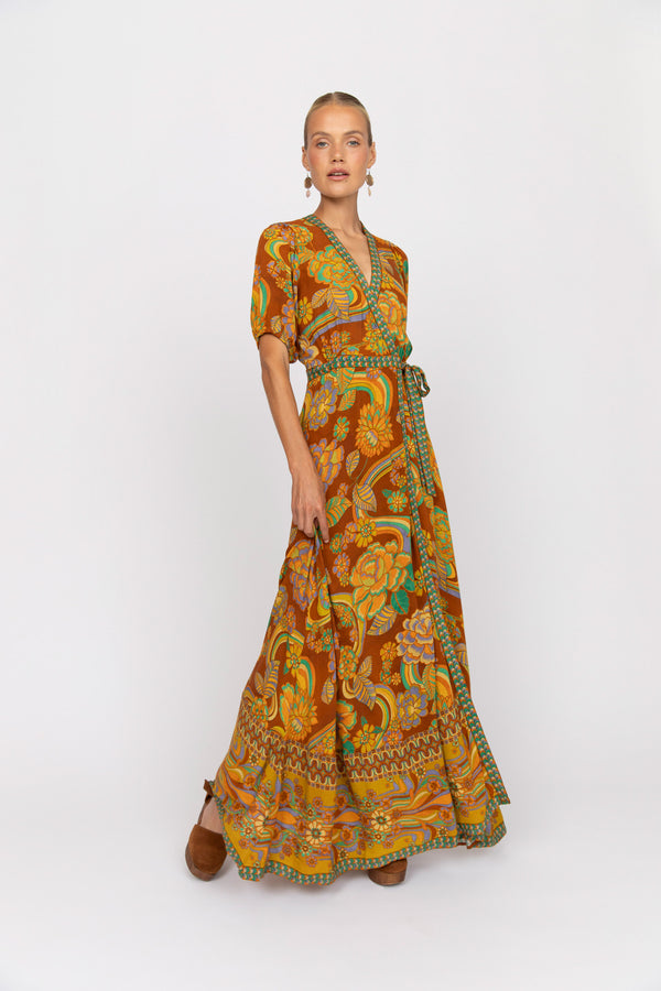 Dawn Wrap Dress - Harvest