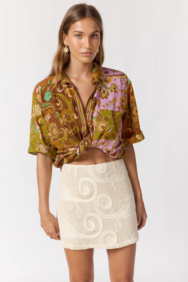 Capri Mini Skirt - Ivory