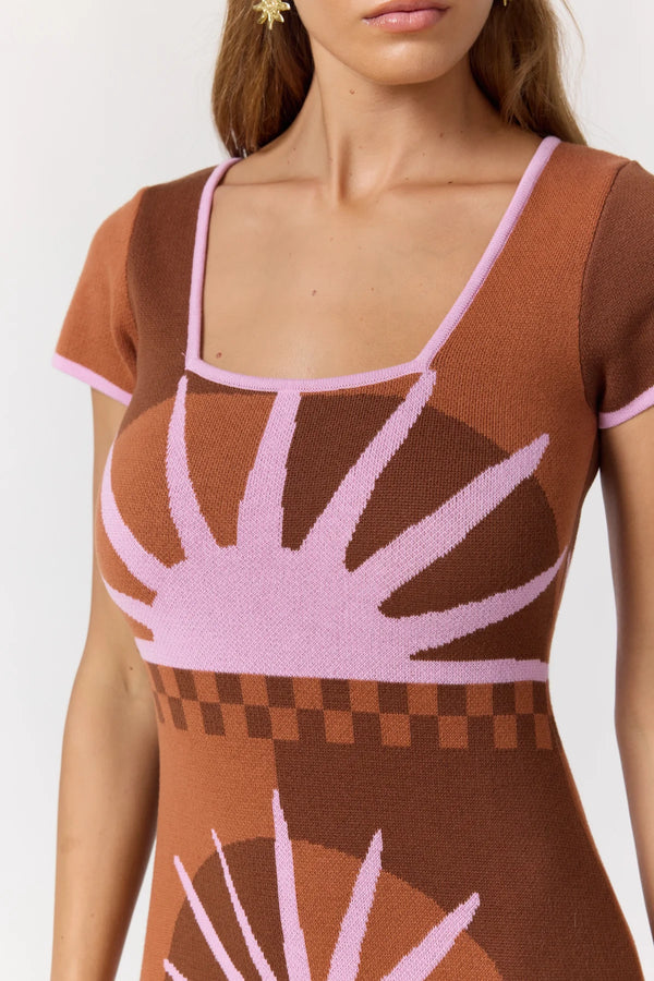 Charlie Midi Dress - Cocoa