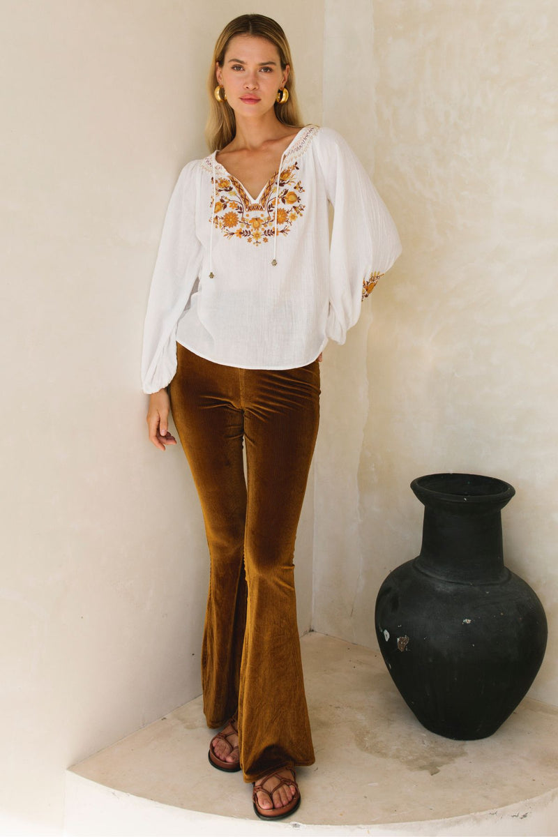 Sonny Cord Bell Bottoms - Tall - Chocolate Cord