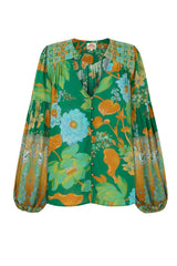 Temple Blouse - Forest