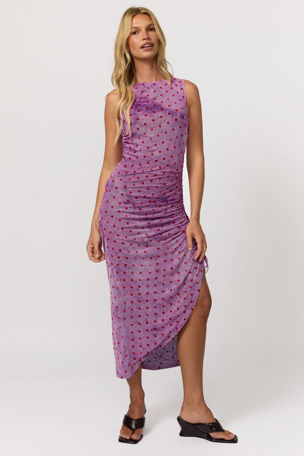 Tullah Midi Dress - Purple Heart