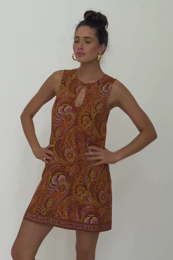 Mae Mini Dress - Wild Honey